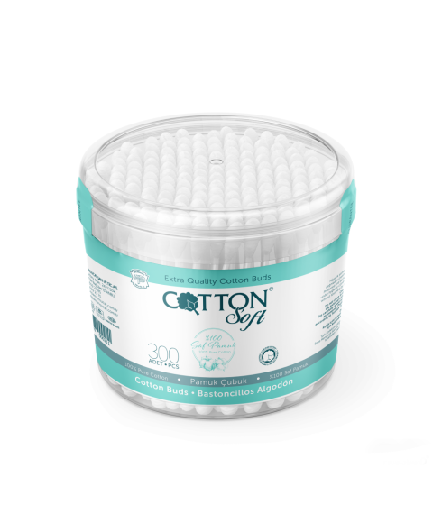 Bețișoare igienice 300 bucăți, Cotton Soft